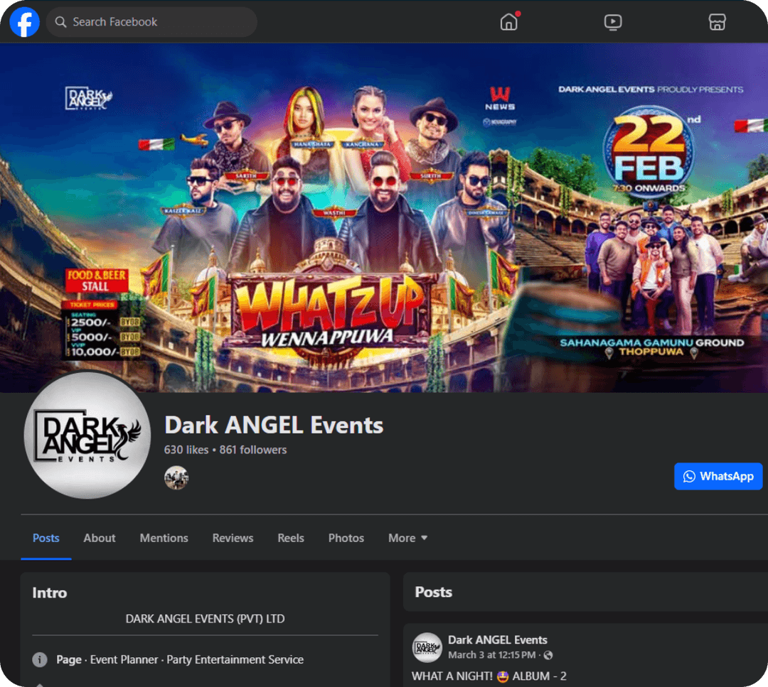 Dark Angel Events